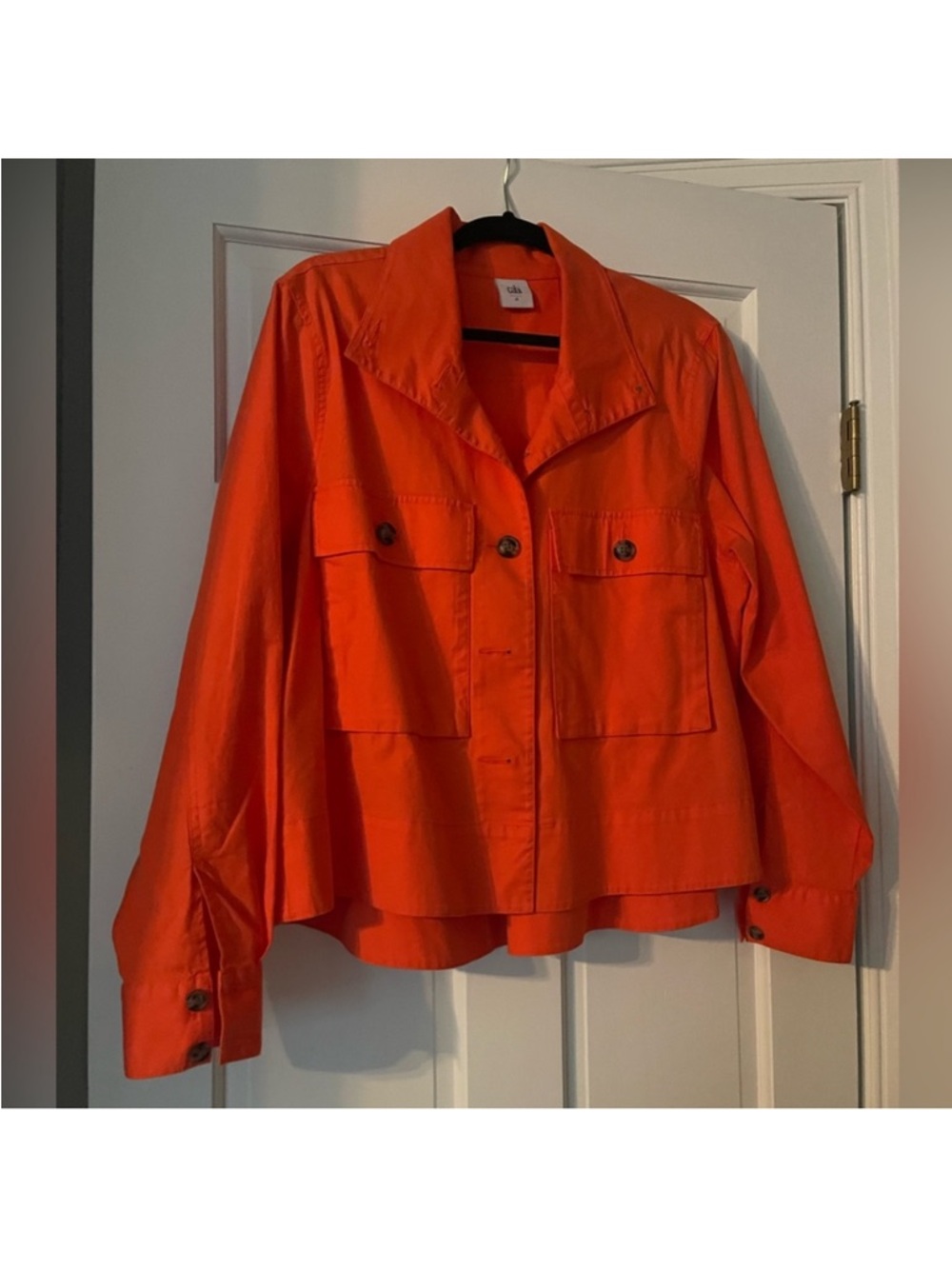 CAbi - Utility Jacket in Bright Orange